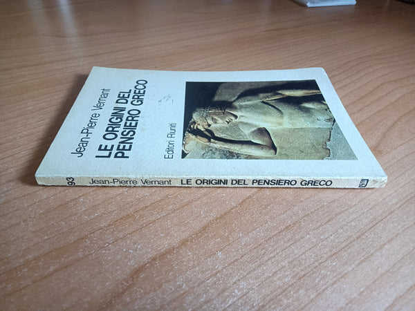 Le origini del pensiero greco | Jean Pierre Vernant - Editori Riuniti