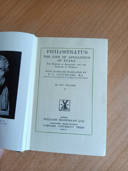 Philostratus the life of apollonius of tyana Vol. I | F, C. Conybeare