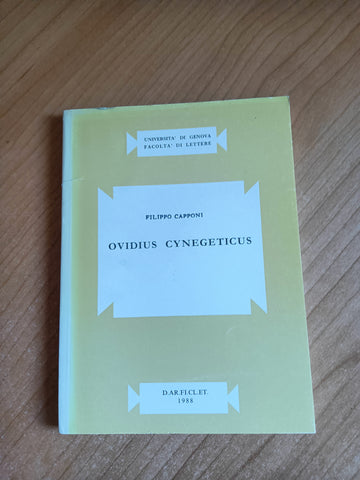 Ovidius Cynegeticus | Filippo Capponi