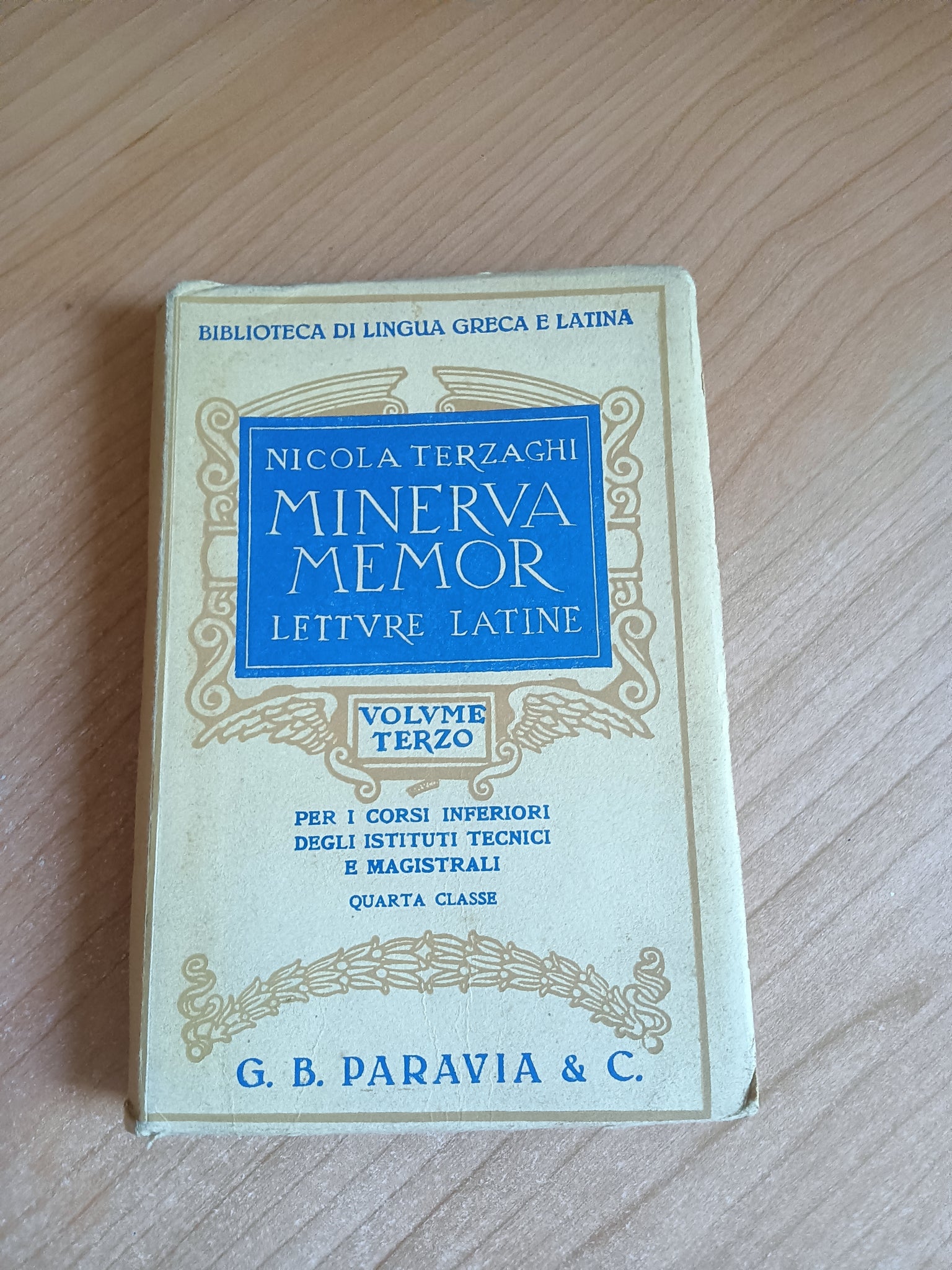 Minerva Memor. Letture Latine Vol. III | Nicola Terzaghi