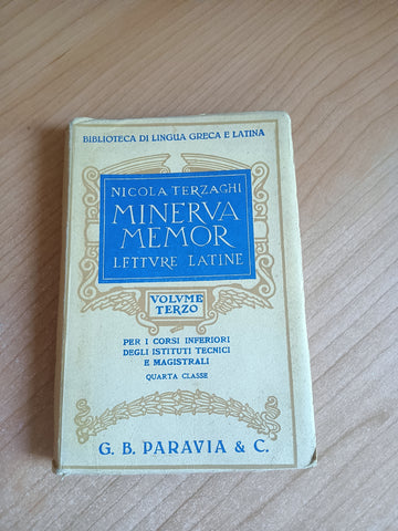 Minerva Memor. Letture Latine Vol. III | Nicola Terzaghi