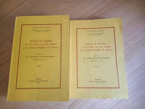 Basilio di Cesarea la sua età, la sua opera e il basilianesimo in Sicilia 2 Voll.
