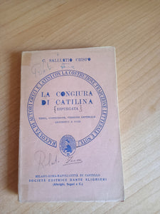 La congiura di Catilina. Espurgata | C.Sallustio Crespo