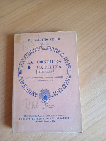 La congiura di Catilina. Espurgata | C.Sallustio Crespo