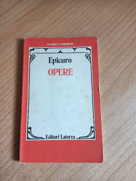 Opere | Epicuro - Laterza
