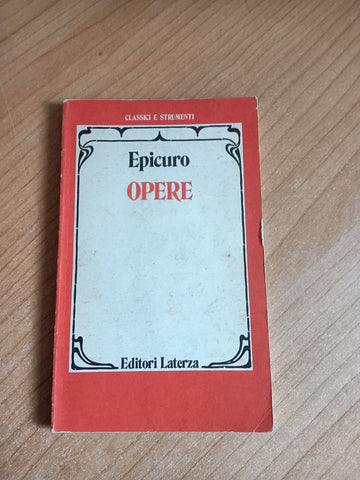 Opere | Epicuro - Laterza