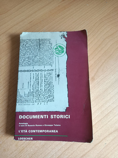 Documenti storici. L’età contemporanea Vol III | Rosario Romeo, Giuseppe Talamo