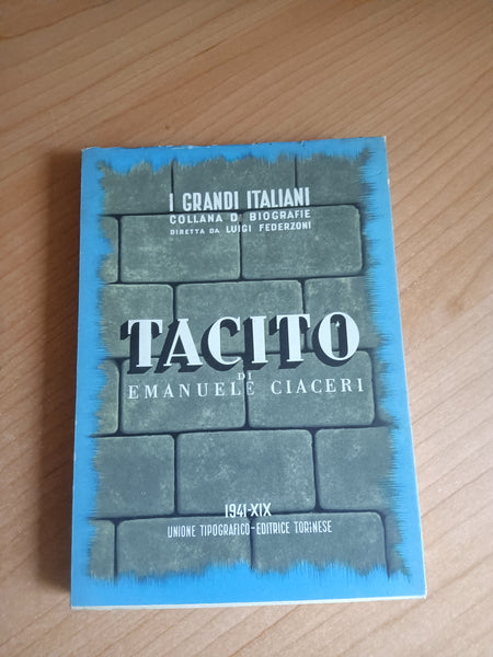 Tacito | Emanuele Ciaceri
