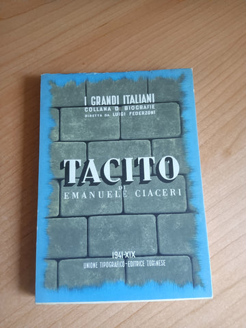 Tacito | Emanuele Ciaceri