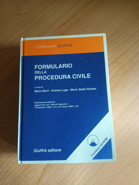 Formulario della procedura civile. Dodicesima edizione