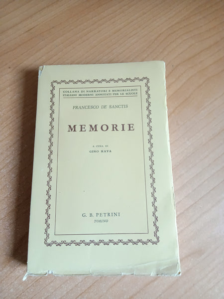 Memorie | Francesco De Sanctis