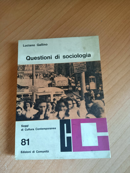 Questioni di sociologia | Luciano Gallino