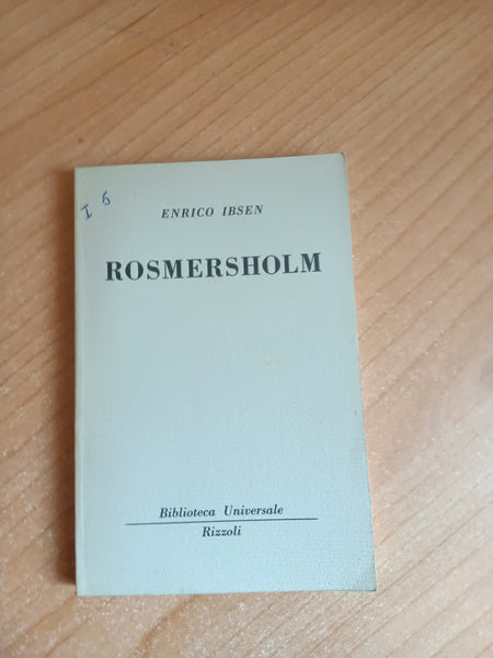 Rosmersholm | Ibsen - Rizzoli
