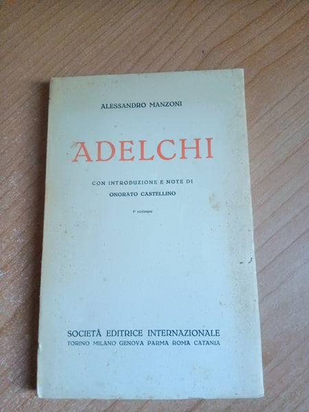 Adelchi | Alessandro Manzoni