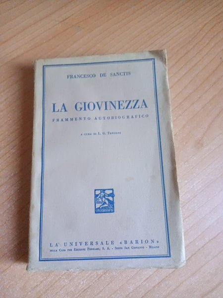 La giovinezza. Frammento autobiografico | Francesco De Sanctis