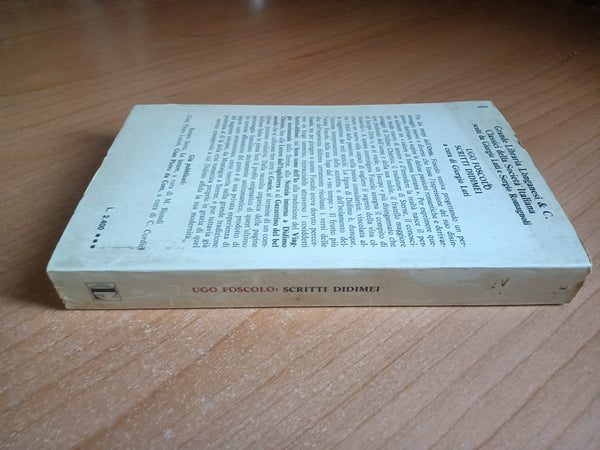 Scritti Didimei | Ugo Foscolo