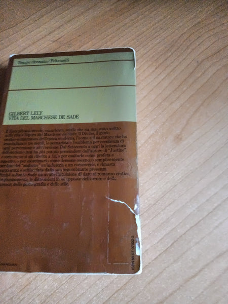 Vita del marchese de sade | Gilbert Lely - Feltrinelli