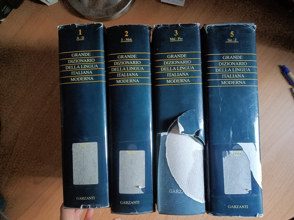Grande dizionario della lingua italiana moderna 4 Voll. (mancante il volume 4) - Garzanti