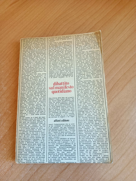 Dibattito sul manifesto quotidiano - Alfani