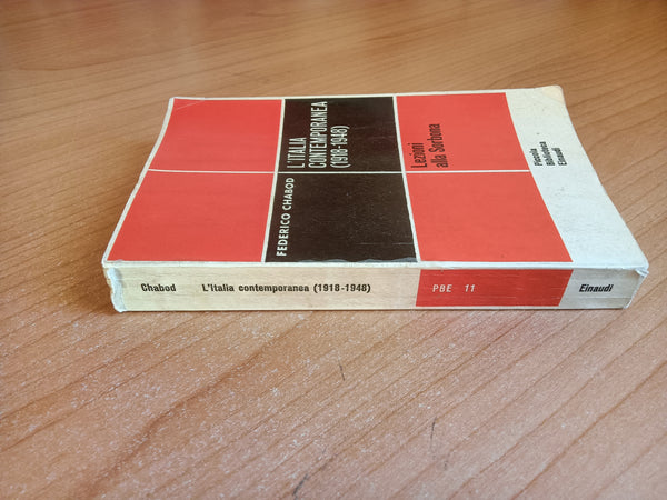 L’Italia contemporanea (1918-1948) | Federico Chabod - Einaudi
