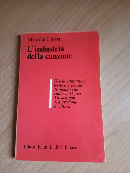 L’industria della canzone | Mimma Gaspari - Editori Riuniti