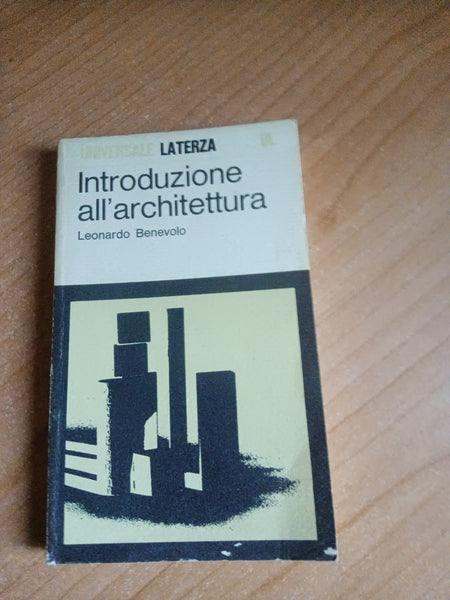Introduzione all’architettura | Leonardo Benevolo - Laterza