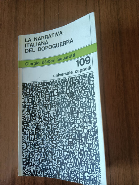 La narrativa italiana del dopoguerra | G. Barberi Squarotti