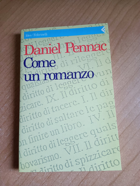 Come un romanzo | Daniel Pennac - Feltrinelli
