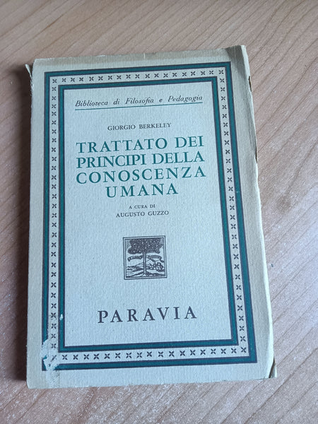 Trattato dei principi della conoscenza umana | Giorgio Berkeley