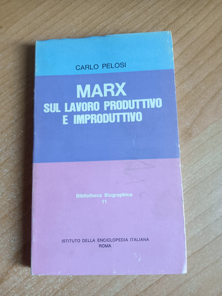 Marx sul lavoro produttivo e improduttivo | Carlo Pelosi