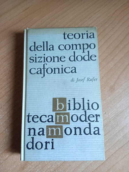 Teoria della composizione dodecafonica | Josef Rufer - Mondadori