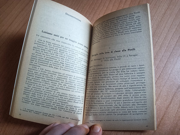 1968-1972 le lotte alla Pirelli - Edizioni della Libreria