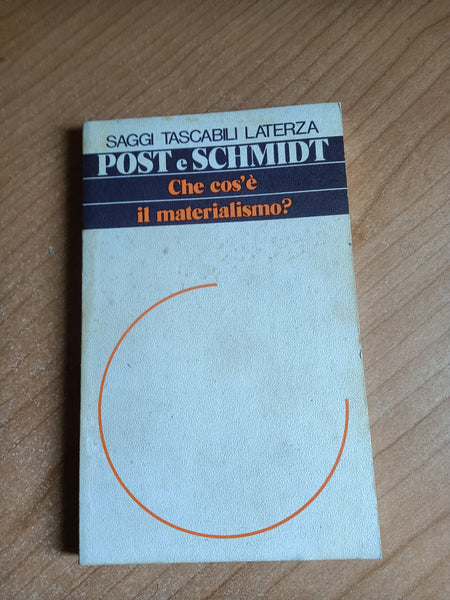 Che cos’è il materialismo? | Post, Schmidt - Laterza