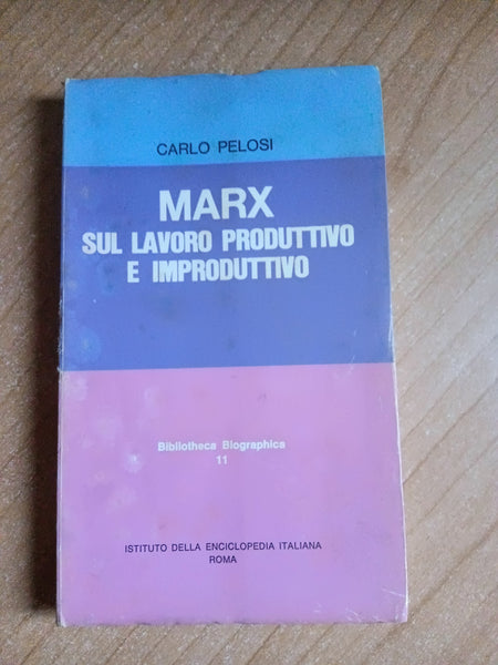 Marx sul lavoro produttivo e improduttivo | Carlo Pelosi