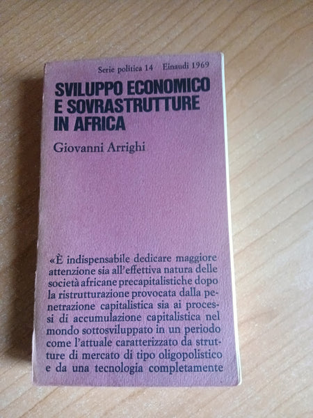 Sviluppo economico e sovrastrutture in Africa | Giovanni Arrighi - Einaudi