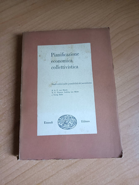 Pianificazione economica collettivistica - Einaudi