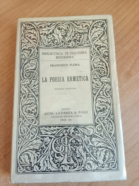 La poesia ermetica | Francesco Flora - Laterza