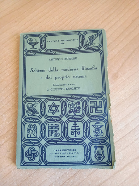 Schizzo della moderna filosofia e del proprio sistema | Antonio Rosmini