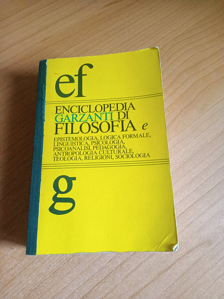 Enciclopedia Garzanti filosofia