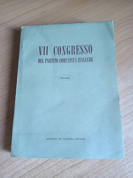 VII congresso del partito comunista italiano