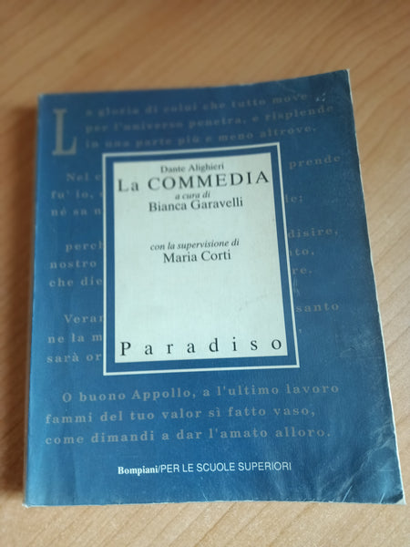 La commedia. Paradiso | Dante Alighieri - Bompiani