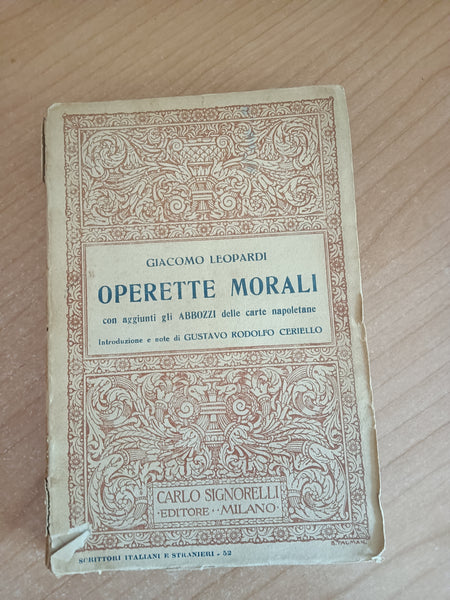 Operette morali | Giacomo Leopardi