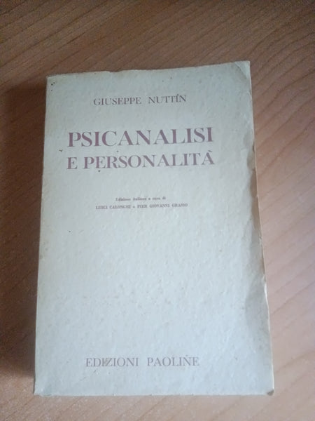 Psicanalisi e personalità | Giuseppe Nuttin