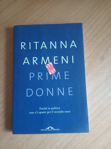 Prime Donne. Perchè in politica non c’è spazio al secondo sesso | Ritanna Armeni - Ponte alle grazie