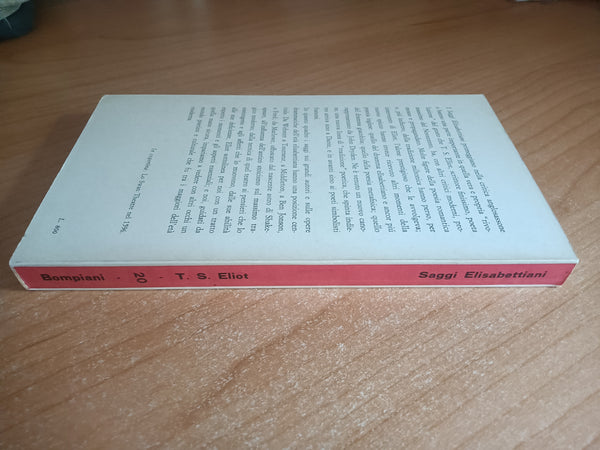 Saggi Elisabettiani | T. S. Eliot - Bompiani