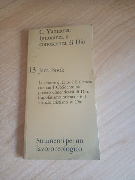 Ignoranza e conoscenza di Dio | C. Yannaras