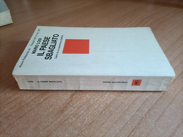 Il paese sbagliato. Diario di un’esperienza didattica | Mario Lodi - Einaudi