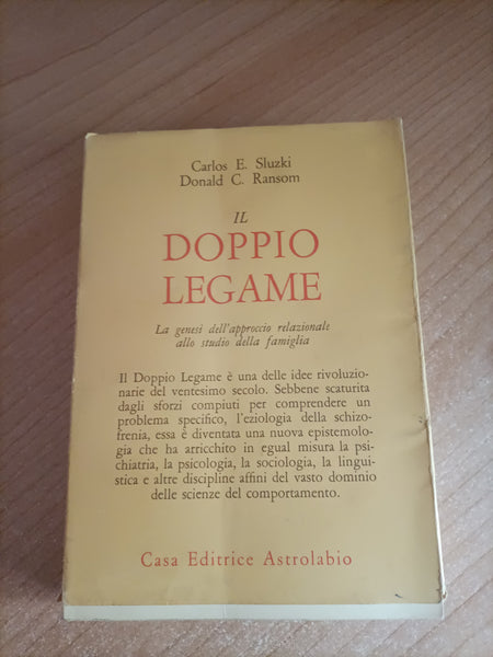 Il doppio legame. La genesi dell’approccio relazionale allo studio della famiglia | Sluzki; Ransom
