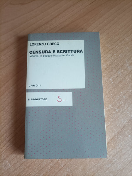 Censura e scrittura. Vittorini,lo pseudo-Malaparte,Gadda | Lorenzo Greco - Il Saggiatore