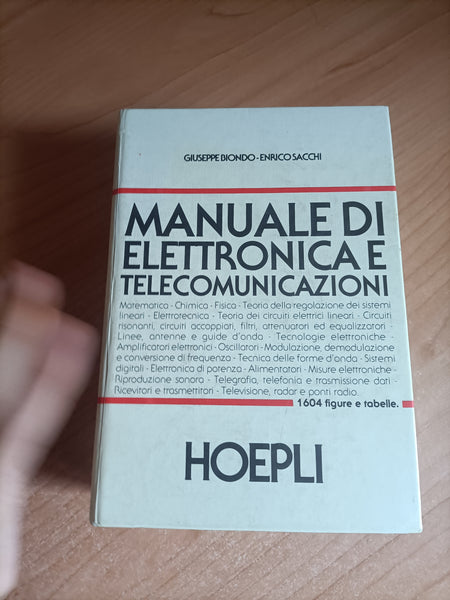 Manuale di elettronica e telecomunicazioni | Biondo; Sacchi